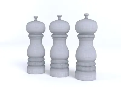 Salt and Pepper Mill 3D model