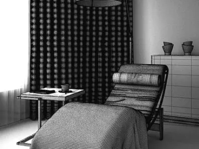 Scene Of Procedural Chair 3D model