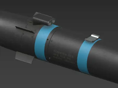 Helfire Missile Low-poly 3D model