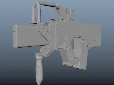 Rifle - Electric Stunt Rifle Low-poly 3D model
