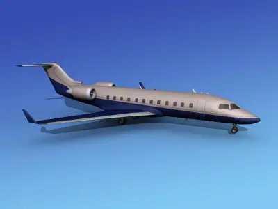 Canadair CRJ100 Executive 3D model