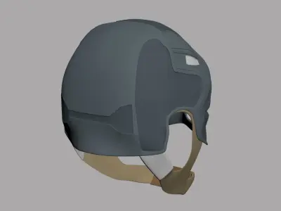 Captain America Helmet from Avengers Age of Ultron Free 3D model