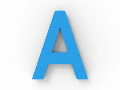 3D Printable English Alphabets -A-Z - Arial Font - 20mm 3D print model