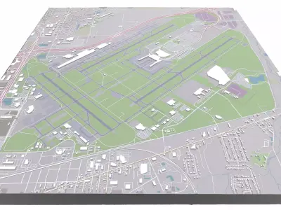 Indianapolis International Airport United States 3D model