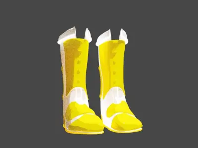 botte pair of boots Free 3D model