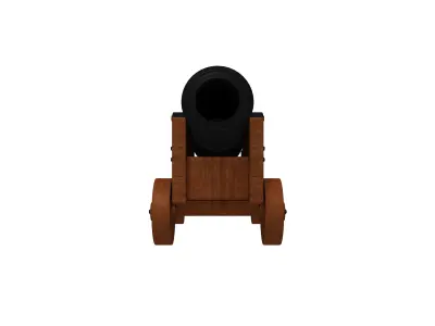 Naval Cannon 3D model