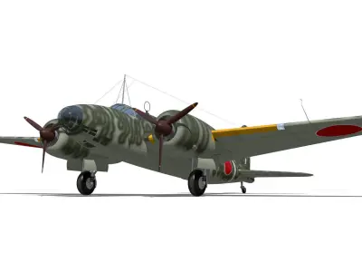 Ki21 Type II Kou Sally 3D model