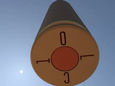 50cal bullet 3D model