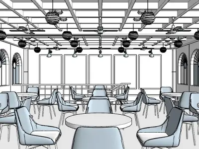 Retro Bakery shop 3D model