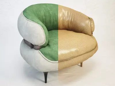 DIESEL Chubby Chic armchair by Moroso Free 3D model