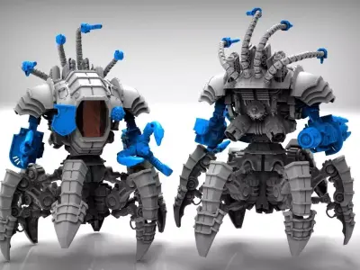 Dark Techno Arachknight legs 3D print model