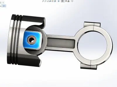 Piston rigged soidowrks 3D model