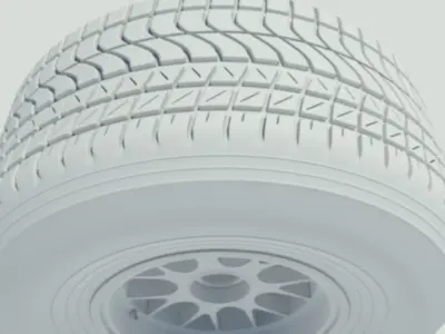 Pirelli tyre for wet weather conditions 3D model