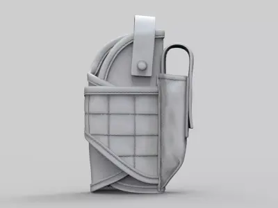 Pistol Holster High Poly 3D model