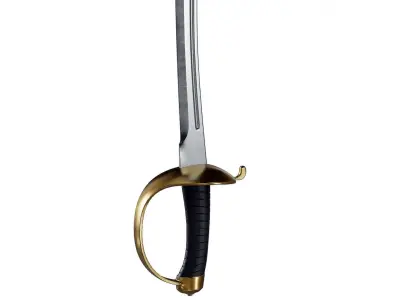 Pirate Cutlass Sword 3D model