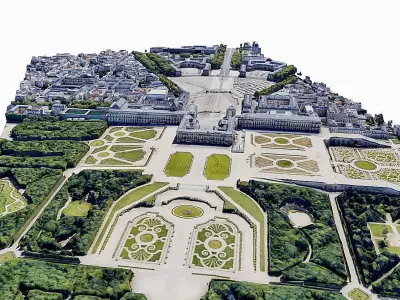 Versailles Palace Low-poly 3D model