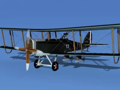 Airco DH-4 V04 Bomber USASC 3D model