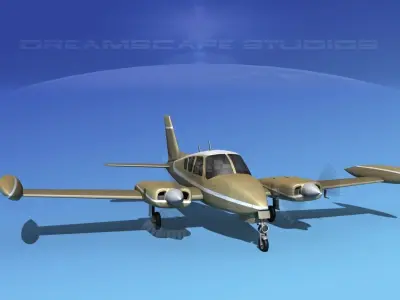 Cessna 320 Skyknight V03 3D model