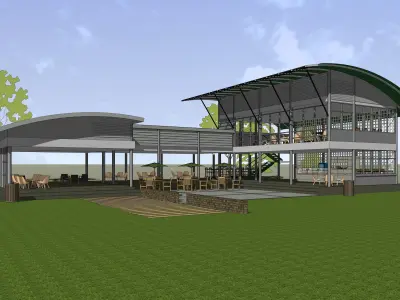 Cafe 2022-2003 3D model
