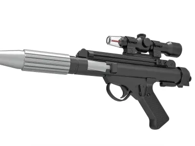 Blaster pistol DH-17 from Star Wars A New Hope 3D model