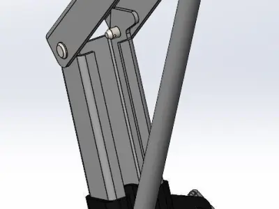 Folding Frame Stand V2 3D model