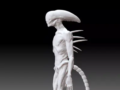Neomorph High Detail Sci-Fi Horror 3D Print Model 3D print model