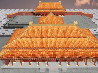 Chinese forbidden city 3D model