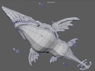 Corpse Leviathan Low-poly 3D model