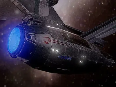 USS Enterprise Low-poly 3D model