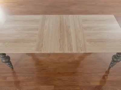 The 1517 Extension Dining Table by Path Design Free 3D model