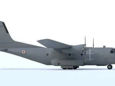 TRANSALL C-160 - The FLYING MULE -  Low-poly 3D model