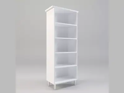 Bookcase Shelf Free low-poly 3D model
