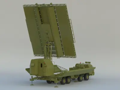 55Zh6ME Nebo M RLM-DE L-Band Radar System 3D model