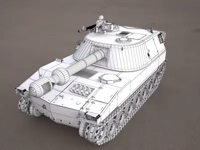 m109 howitzer tank 3d model 3D model