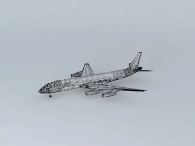 ATI DC 8 62HCF At LAX Free 3D model