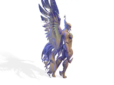 Celestial Fallen Angel blends 3D print model