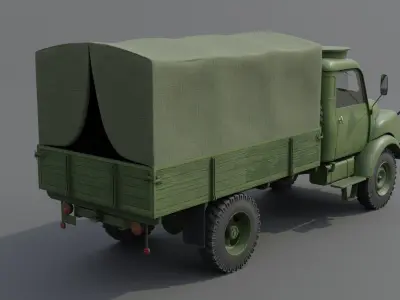 Hanomag AL 28  Low-poly 3D model