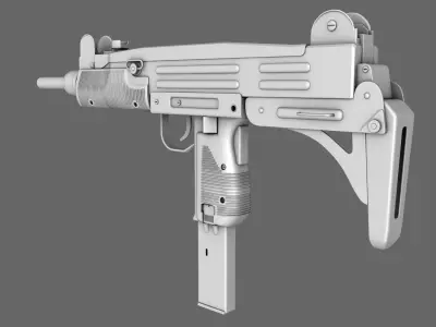 SMG UZI Machine Gun 3D model