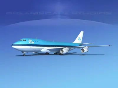 Boeing 747-100 Royal Dutch KLM 3D model