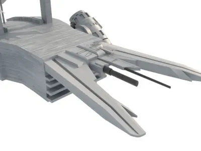 Sci-Fi Mecha Hunter Killer Military Airforce Machine Low-poly 3D model