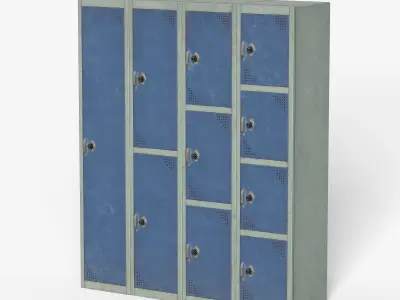 CabinetLocker Free low-poly 3D model