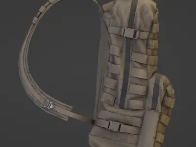 USMC FILBE Assault pack Low-poly 3D model