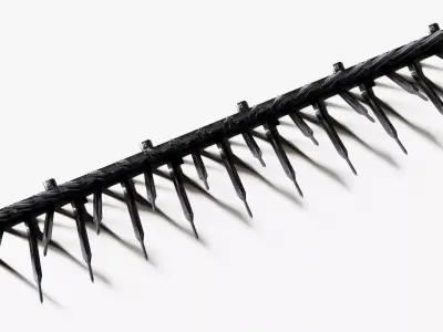 Pigeon Spikes Bird Deterrent Low-poly 3D model