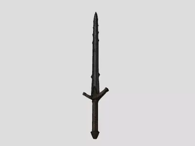 Medieval Longsword Low-poly 3D model