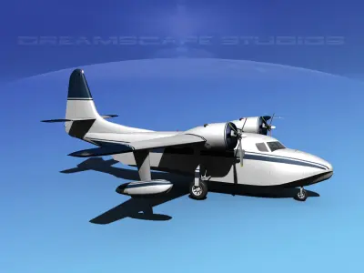 Grumman G-73 Mallard V11 3D model