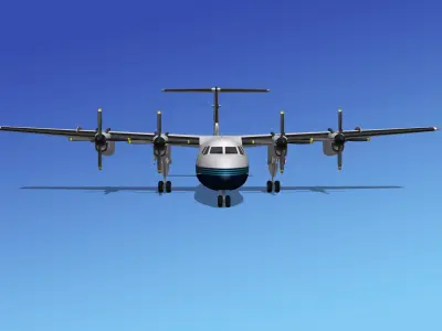 Dehavilland DHC-7 Valley Air Charter 3D model