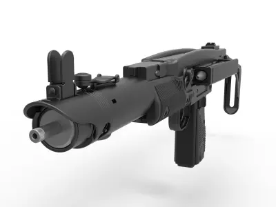 Prototype blaster of Boba Fett 1978 3D model