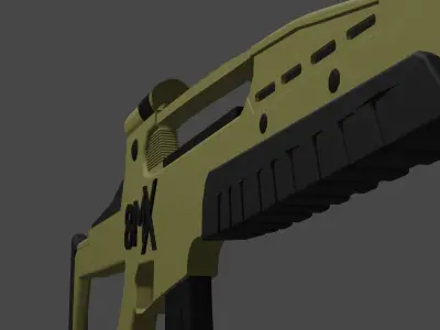 XM8 gun Free low-poly 3D model