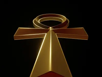 Ankh crux ansata Free 3D print model