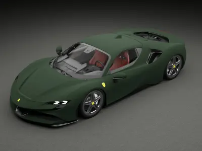 Ferrari SF90 Stradale Military 3D model